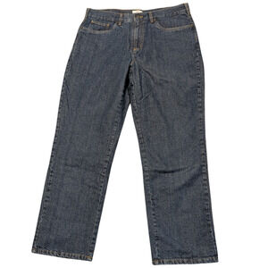 Croft & Barrow Flannel Lined Dark Rinse Jeans Men's Size Waist 38X32 Winter
